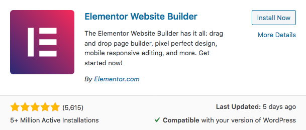 elementor website builder
